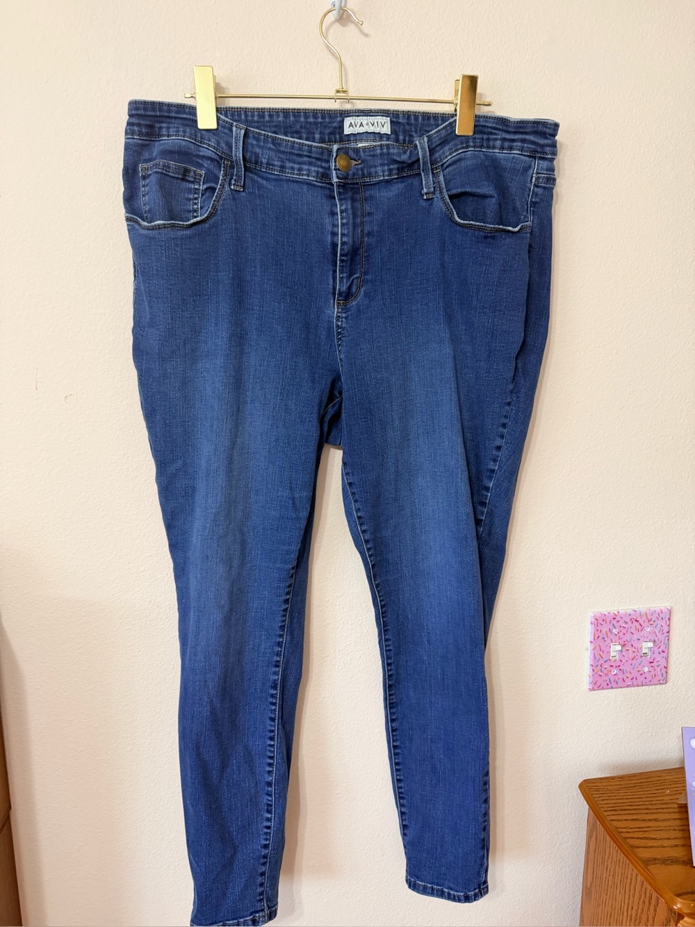 Ava & Viv jeans size 20W skinny cropped